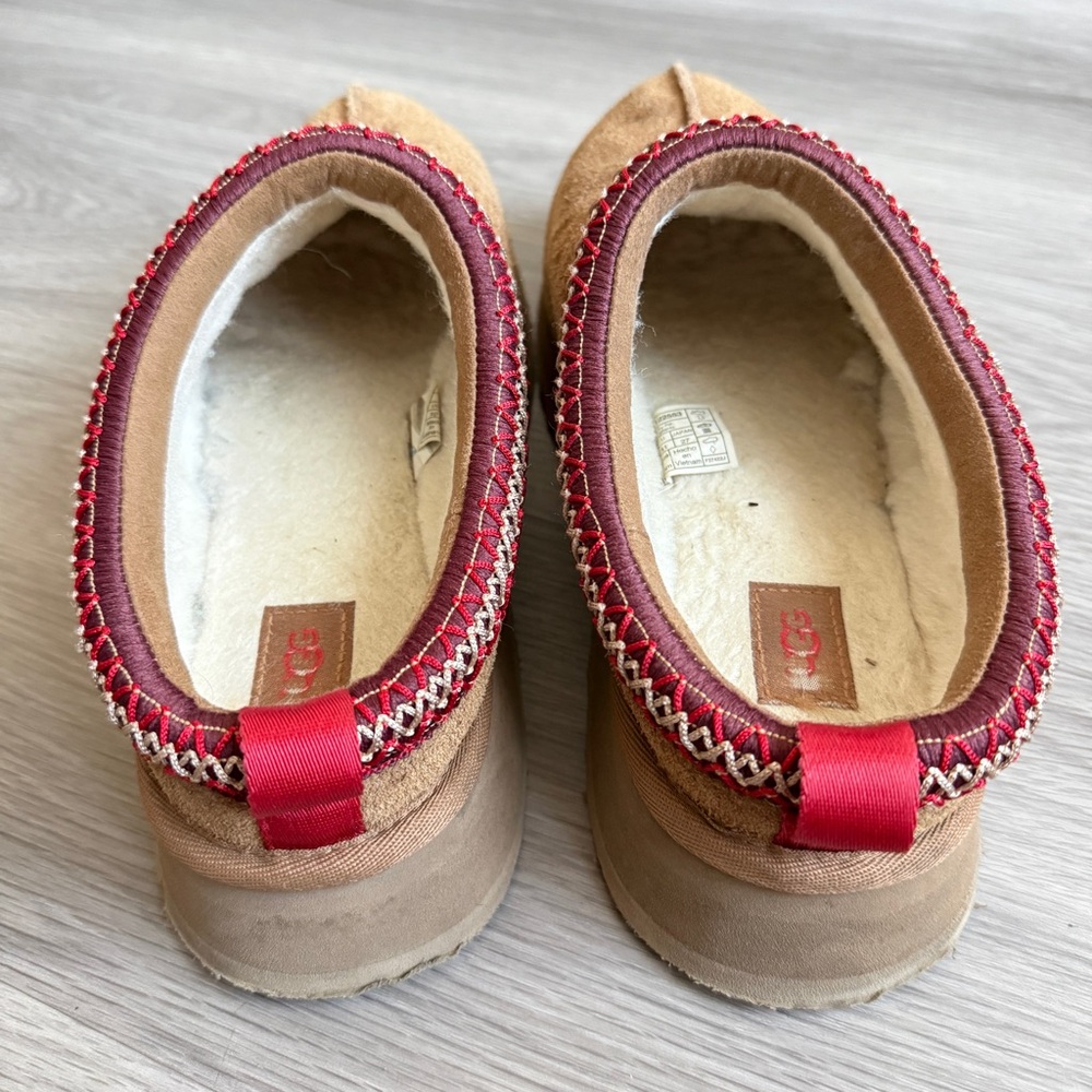 UGG Tasman Slipper Chestnut Suede Women’s Size 10 - Picture 5 of 7